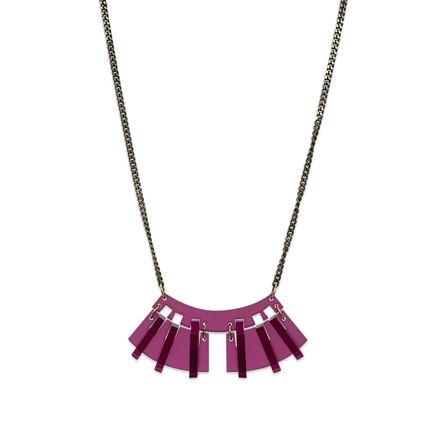 Collar pendant - Plum