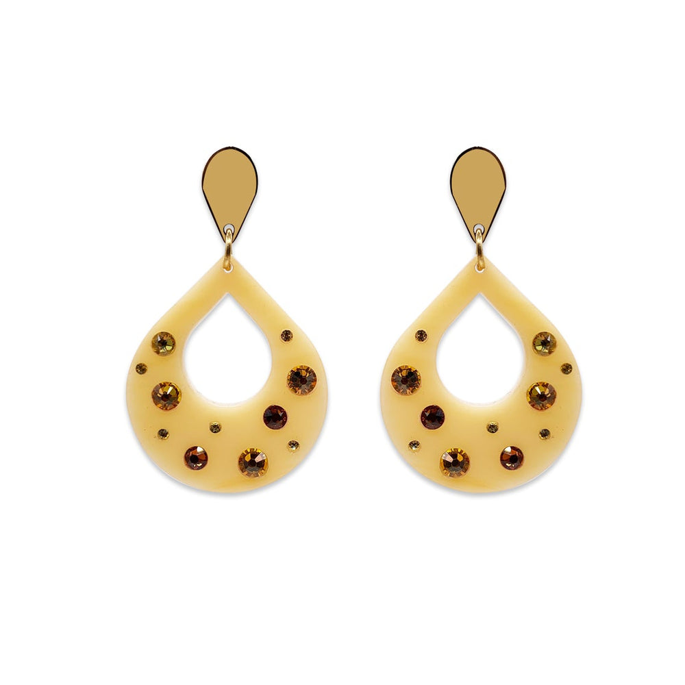 Crystal Tear Drops - Mica