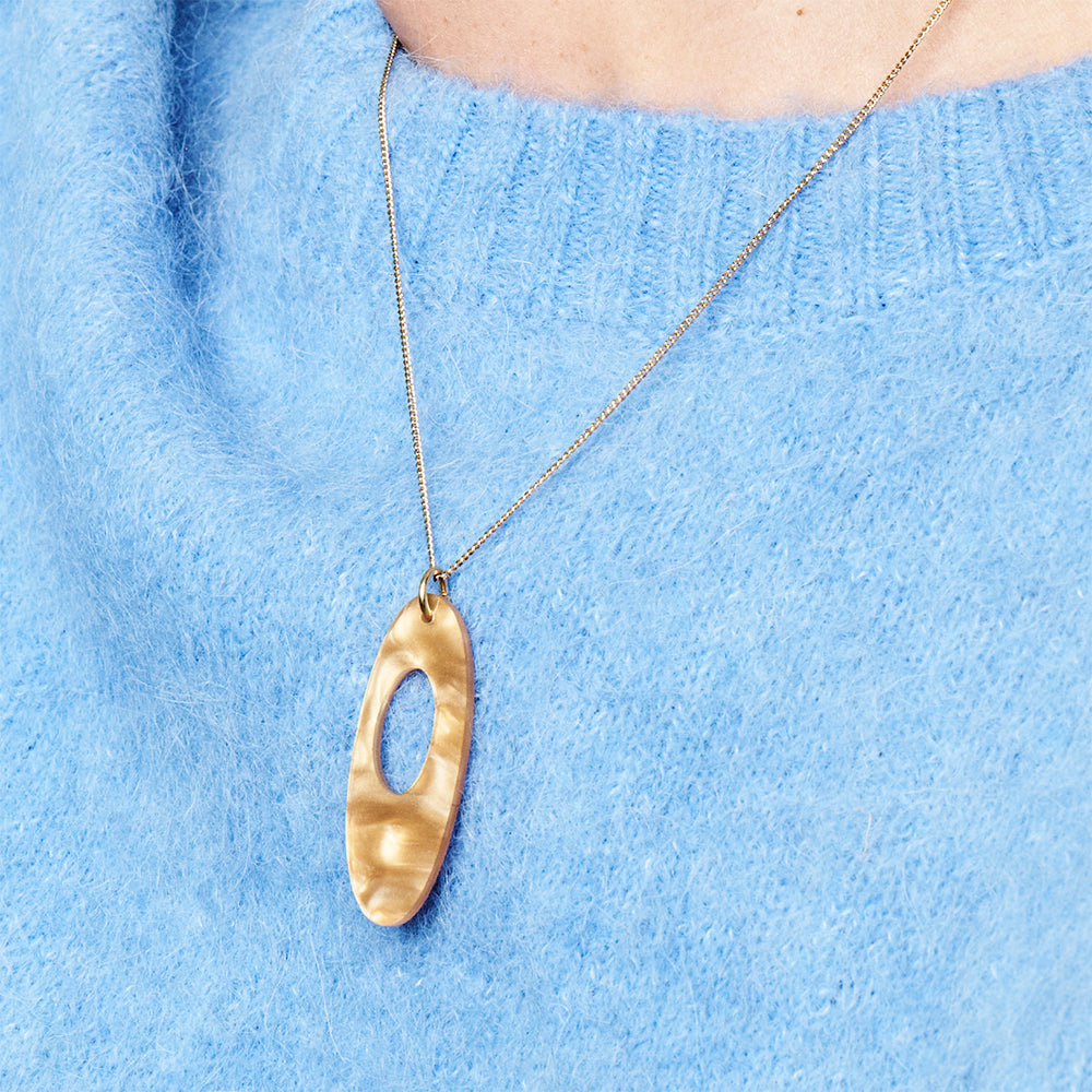Hepworth Pendant - Caramel Swirl