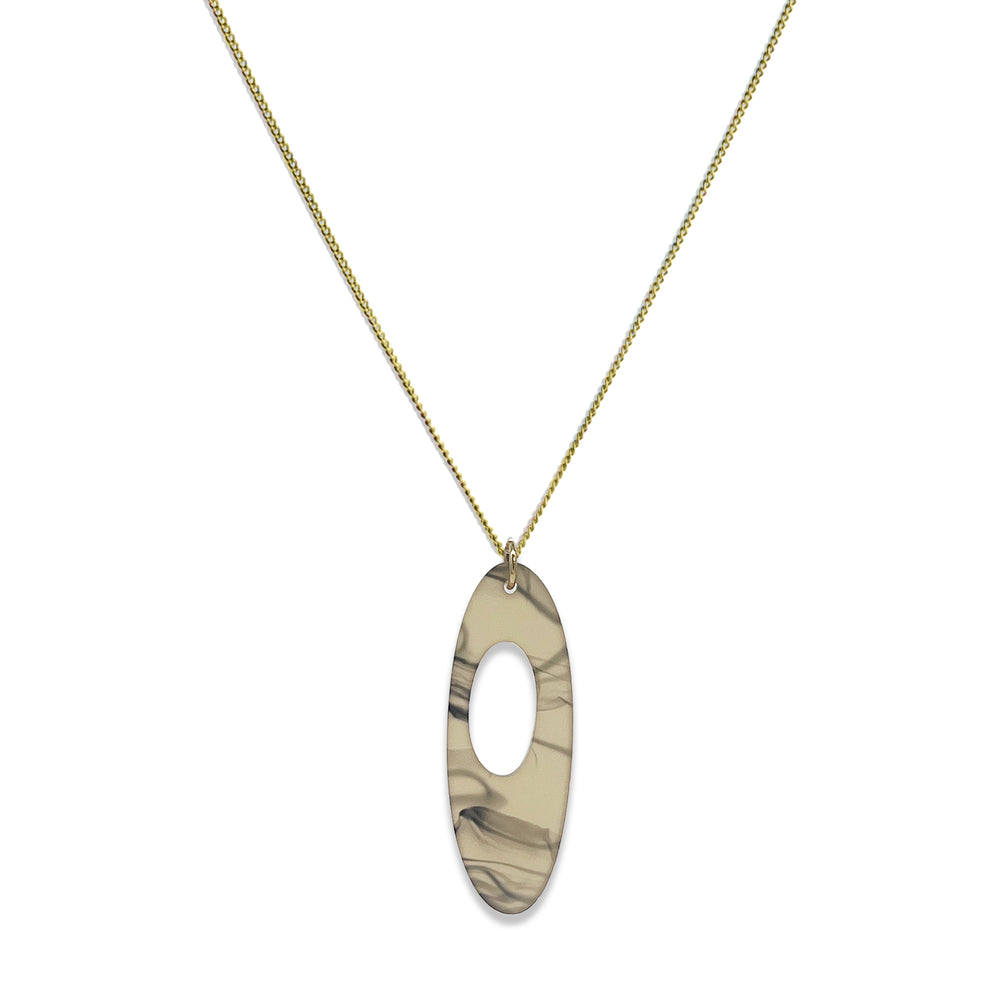 Hepworth Pendant - White Tortoiseshell