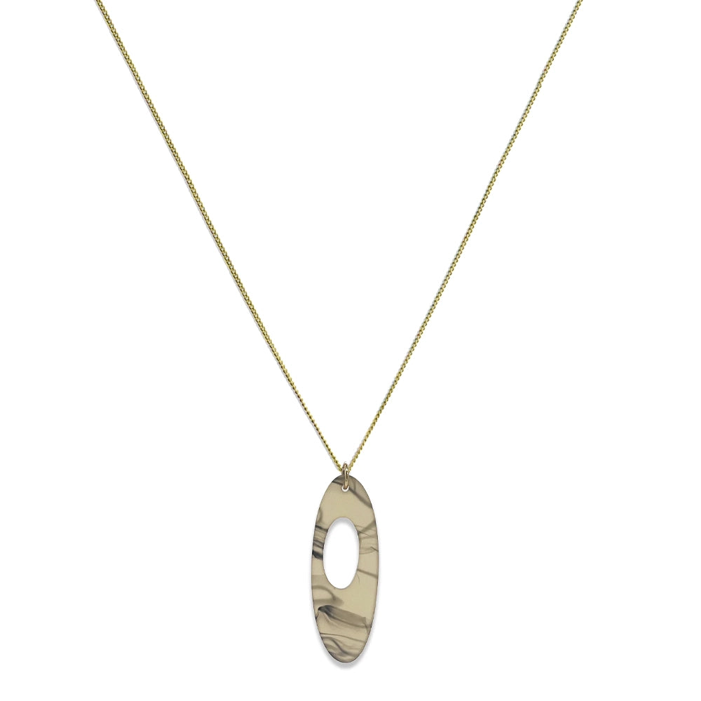 Hepworth Pendant - White Tortoiseshell