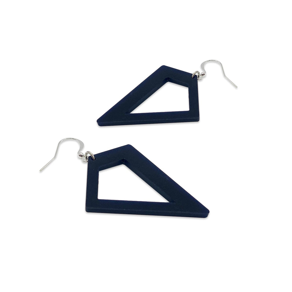 Kites Earrings - Navy Blue