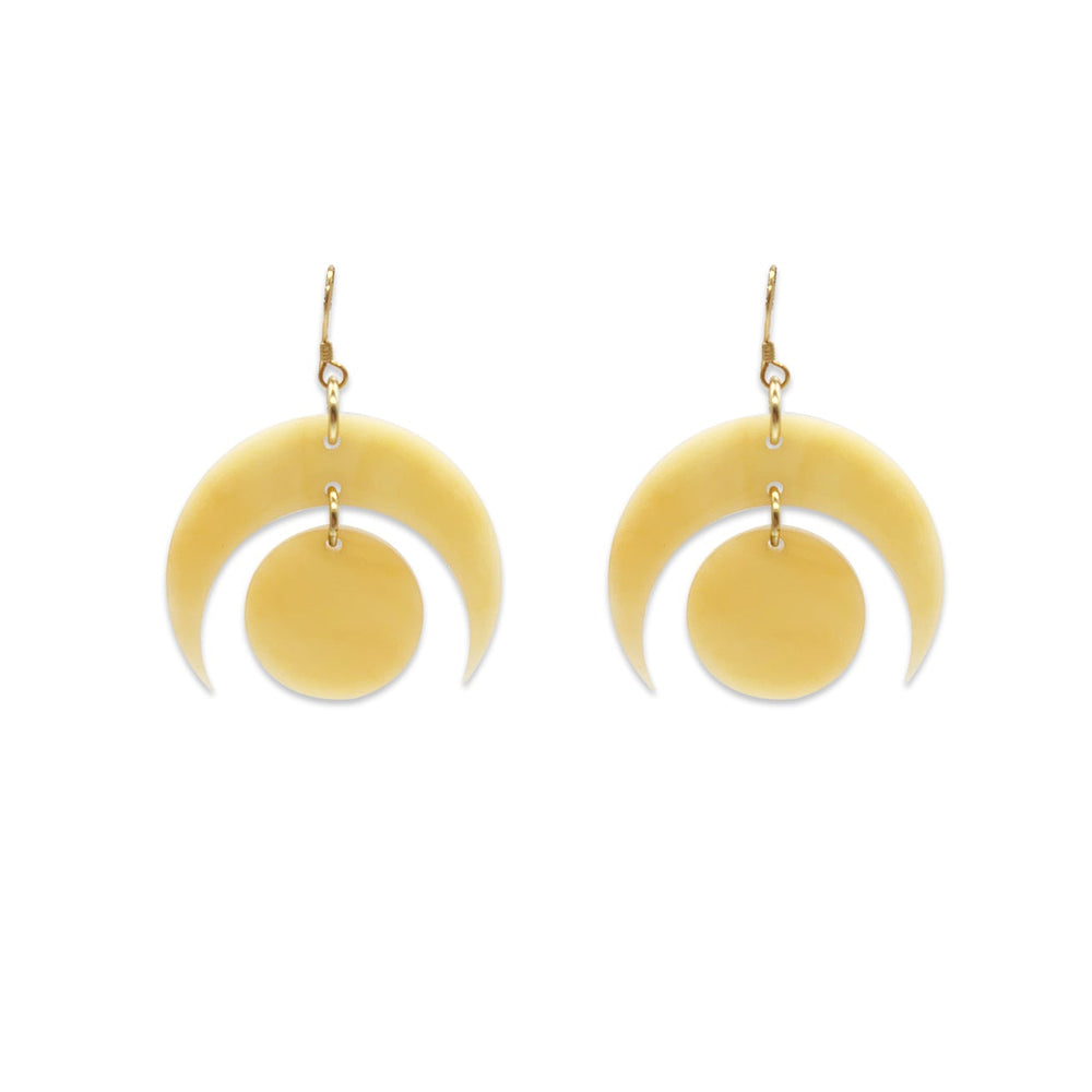 Moon Circle - Caramel Marble