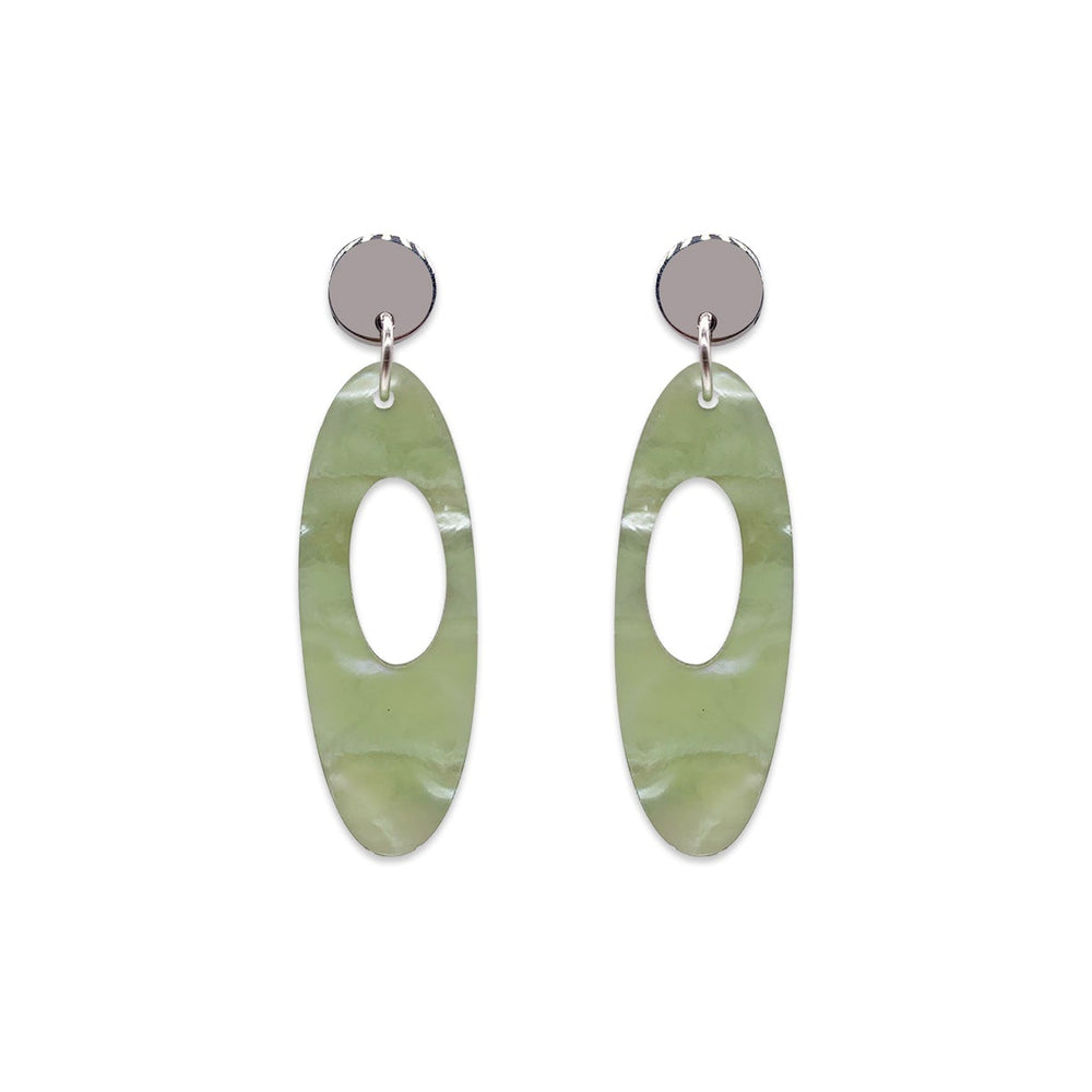 Hepworth Earrings - Opal Green