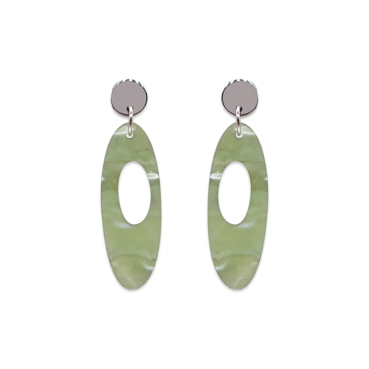 Hepworth Earrings - Opal Green