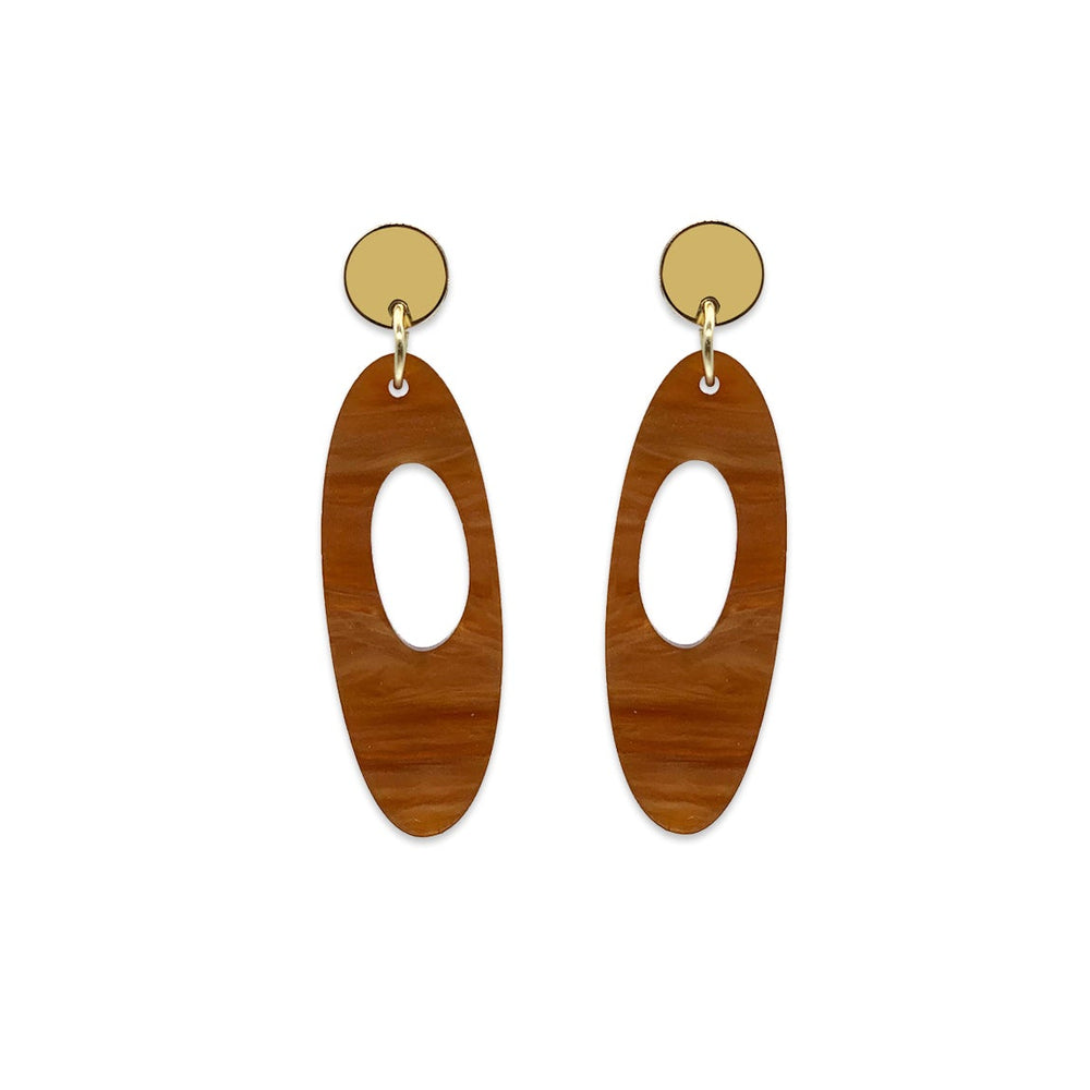 Hepworth Earrings - Mocha Mousse