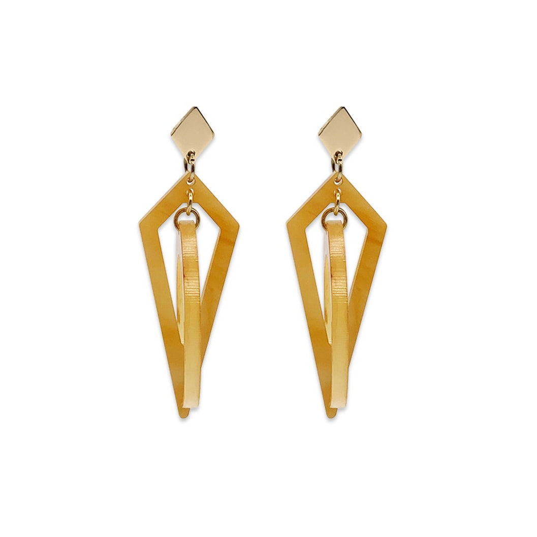 Crescent Hoop Earrings - Mica