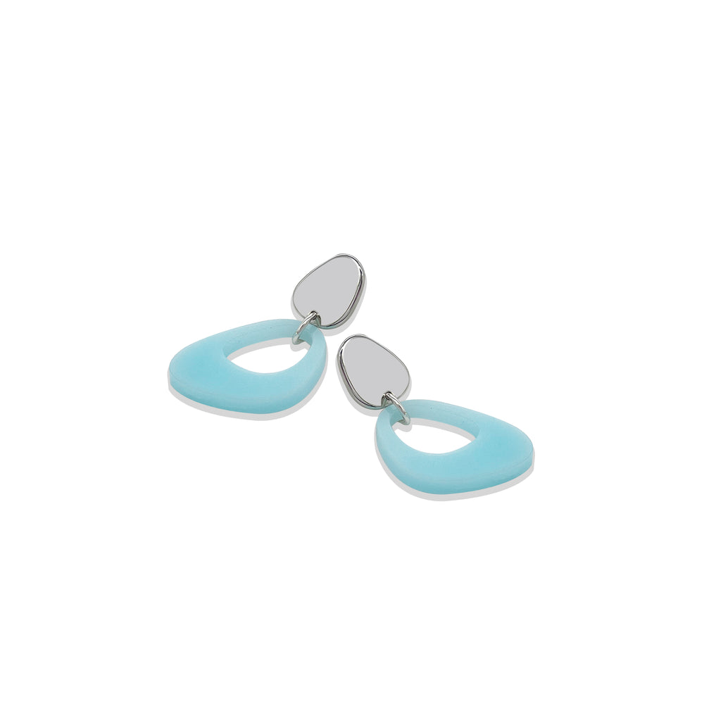 Pebble Drop Earrings - Island Blue