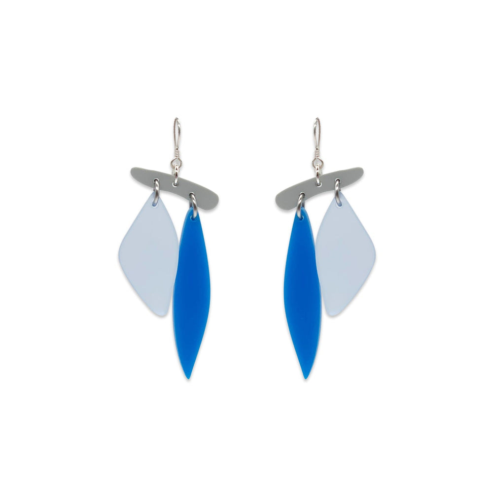 Rock Drops Earrings - Blue Mix