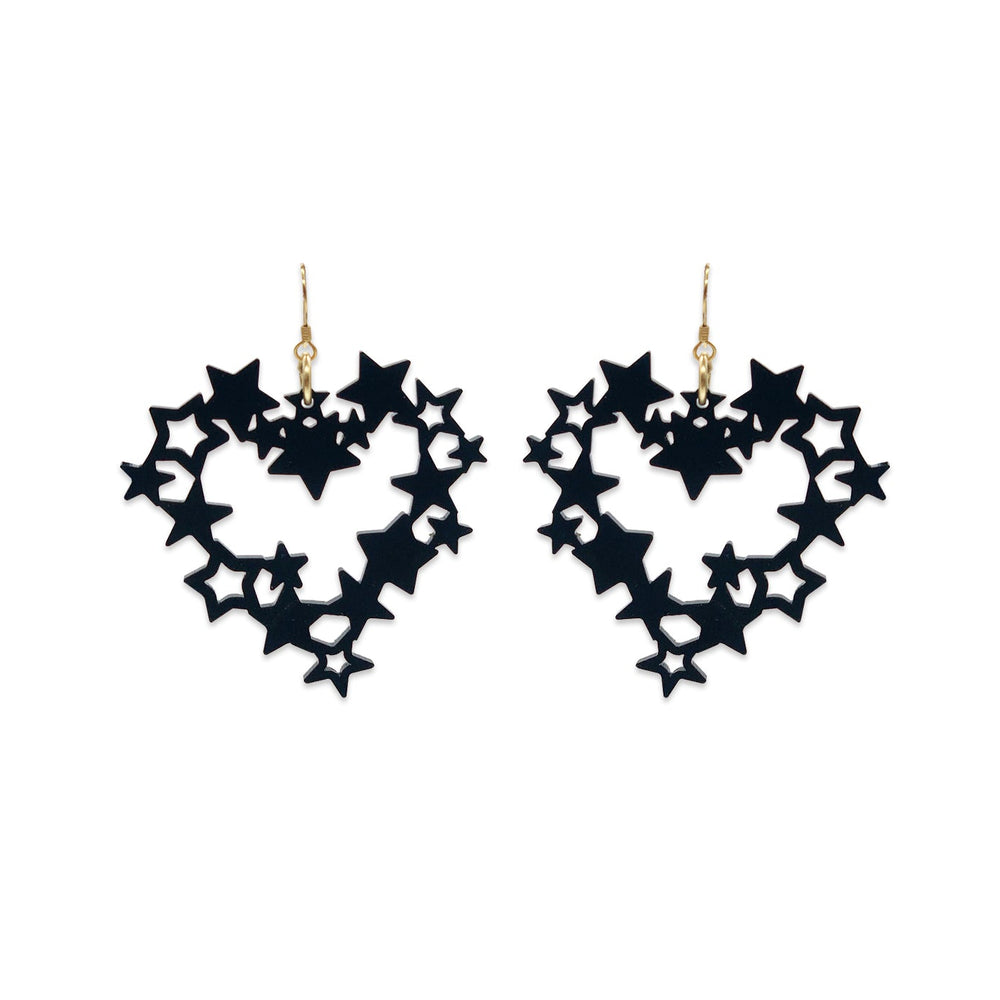 Star Hearts - Black