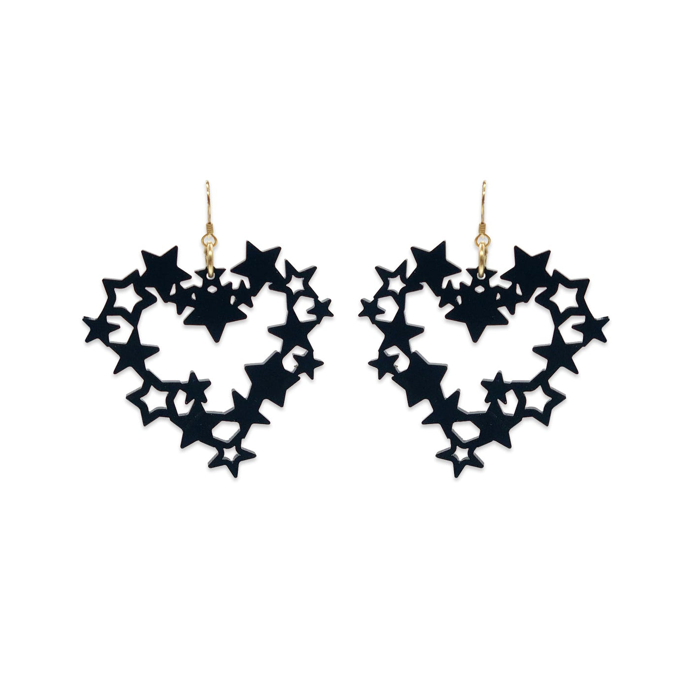 Star Hearts - Black