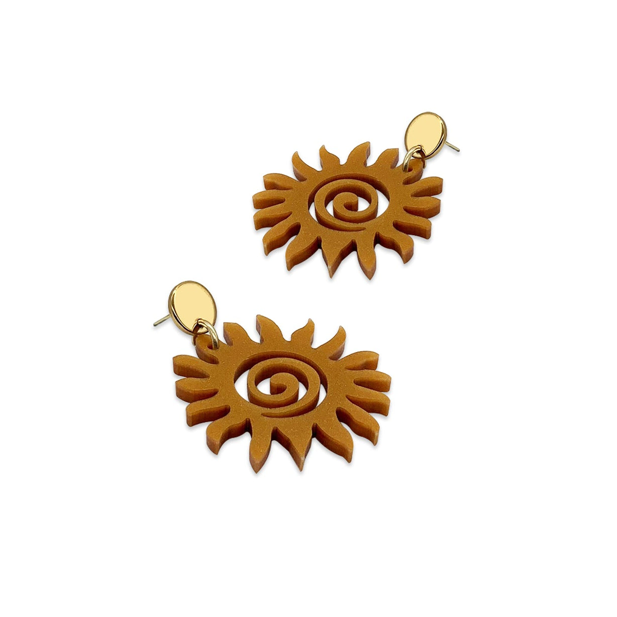 Sun Earrings - Royal Gold