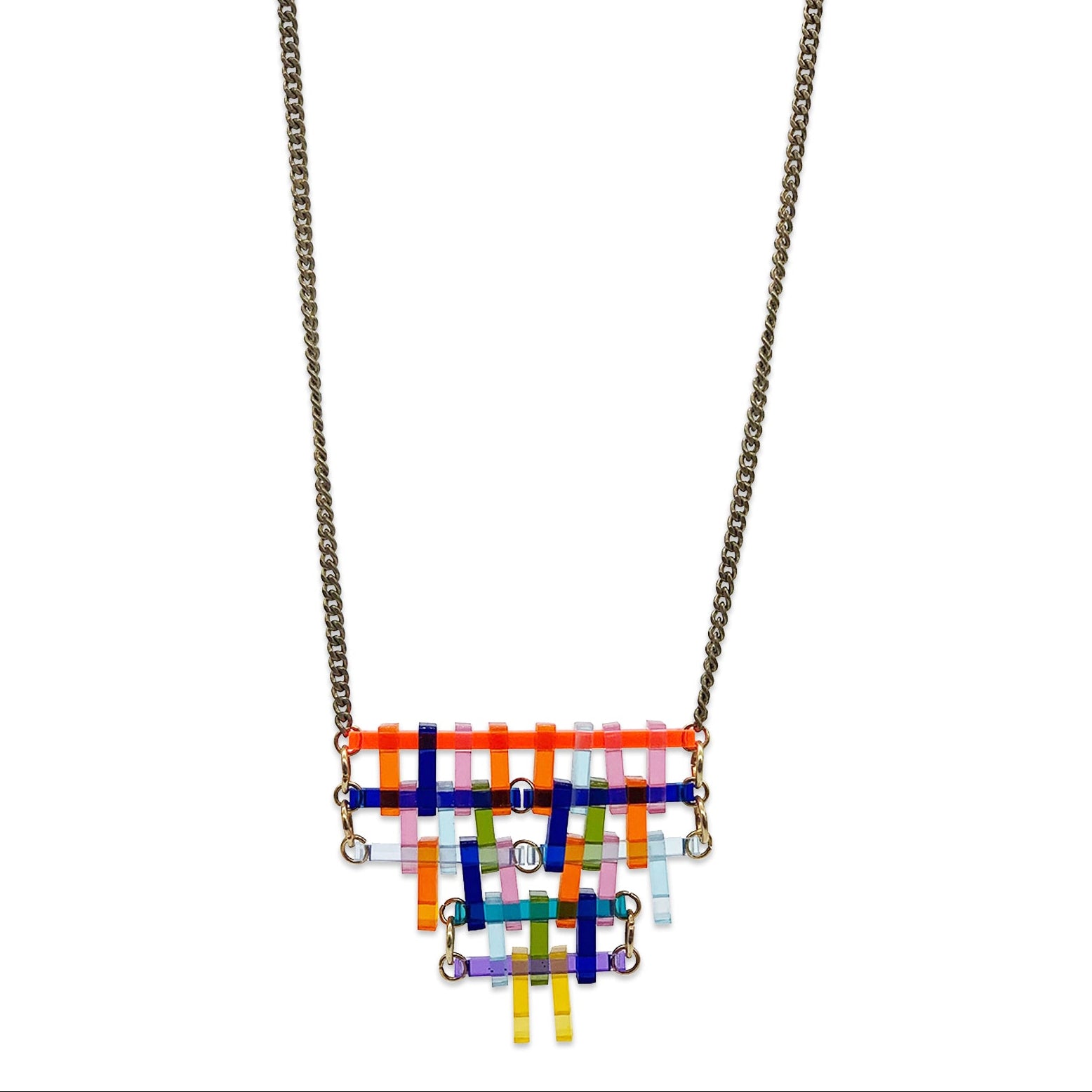 The Tahoma Necklace - Orange, Yellow & Purple