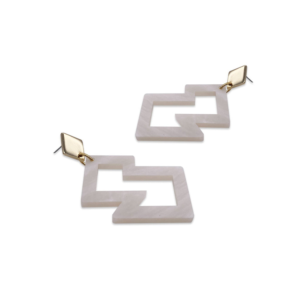 Zoop Earrings - Alabaster