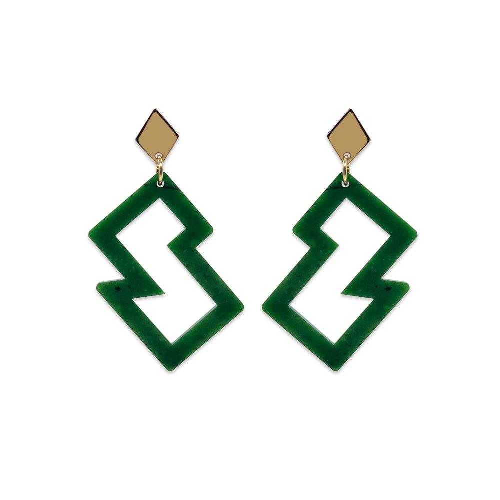 Zoop Earrings - Jade