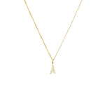 Toolally Alphabet Necklace 'A' Gold