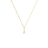 Toolally Alphabet Necklace 'A' Gold