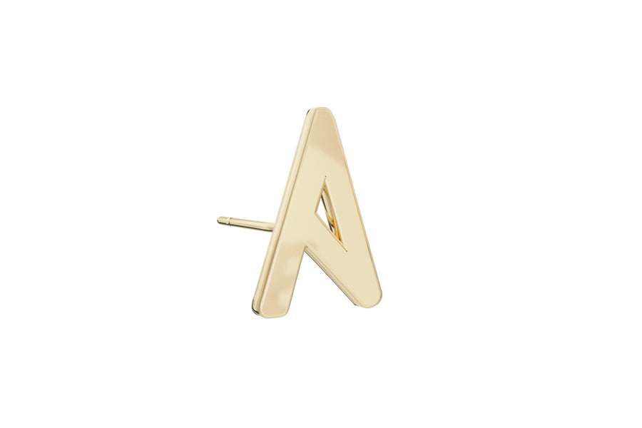 Alphabet Stud - 9 Ct Gold