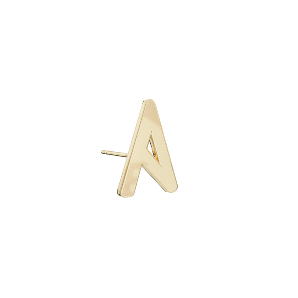 Toolally Alphabet Stud - Gold A