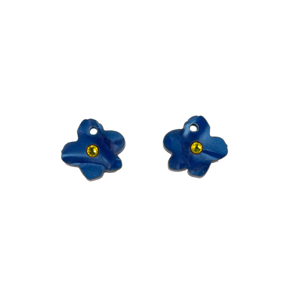 Forget Me Not Charm - Sapphire Blue