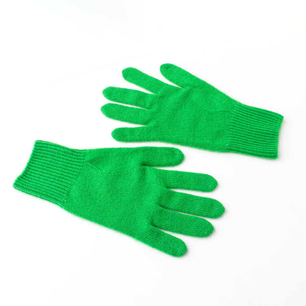 Toolally Cashmere Gloves - Bright Green