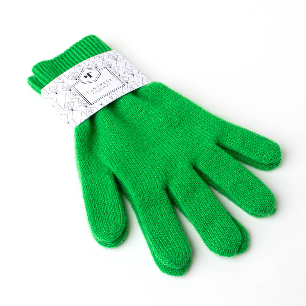 Toolally Cashmere Gloves - Bright Green