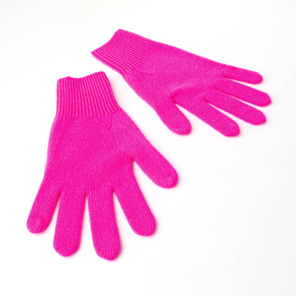 Toolally Cashmere Gloves - Fuchsia Pink