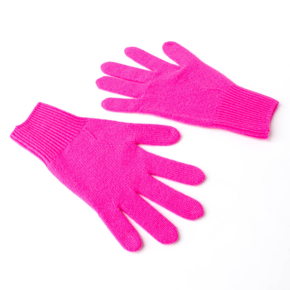 Toolally Cashmere Gloves - Fuchsia Pink