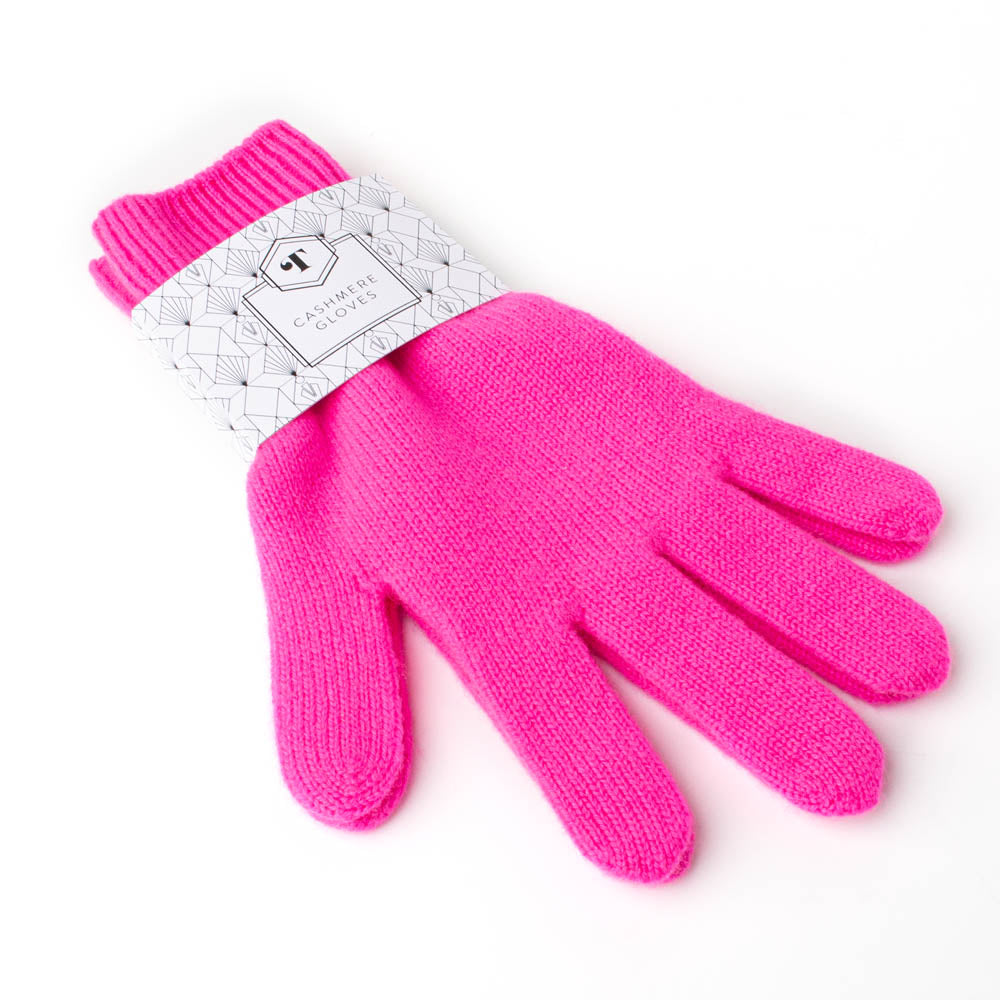Toolally Cashmere Gloves - Fuchsia Pink