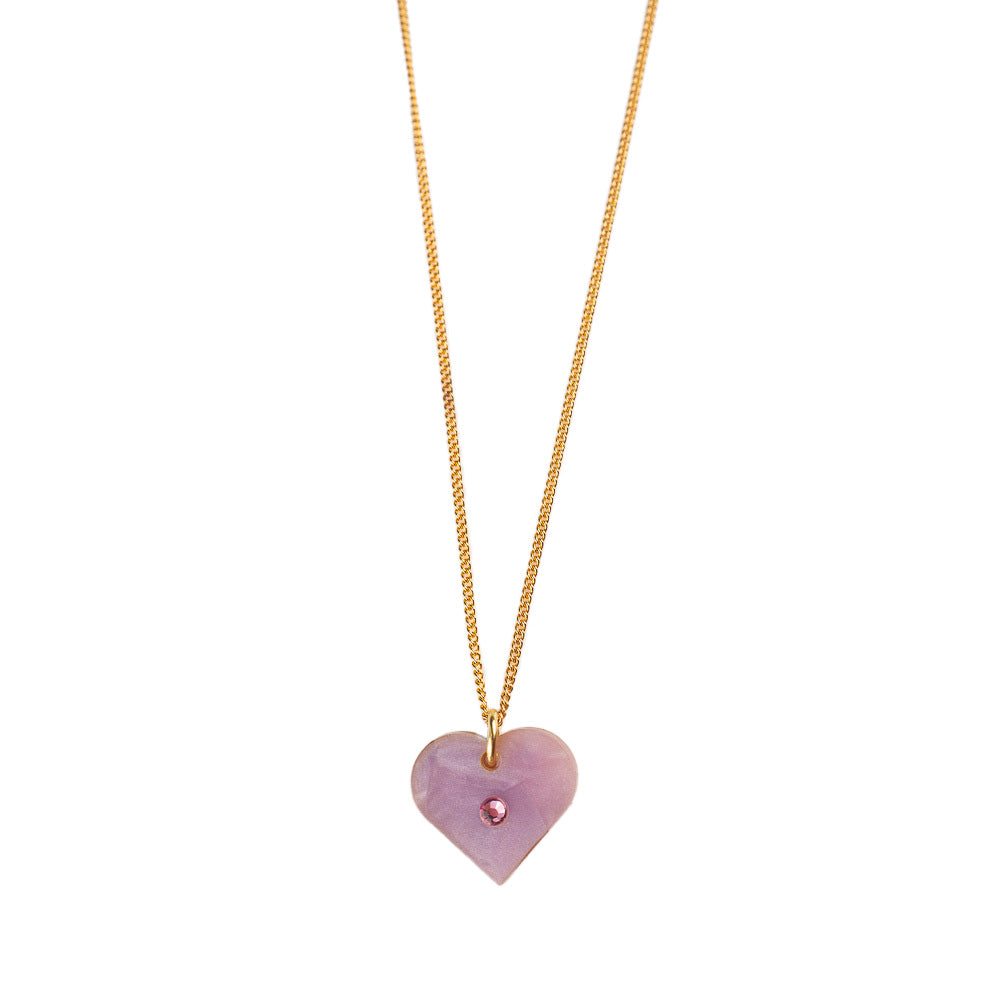 Heart Pendant - Lilac