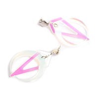 Toolally Earrings Crescent Hoops Iridescent