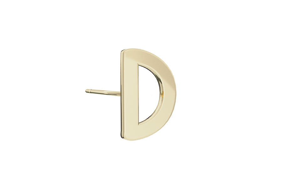 Alphabet Stud - 9 Ct Gold