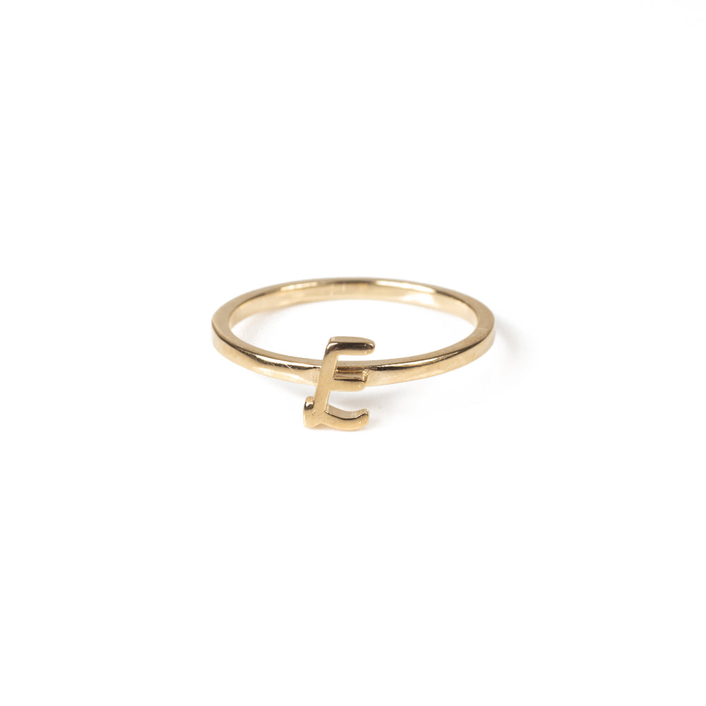 Alphabet Stacker Ring - Gold Vermeil