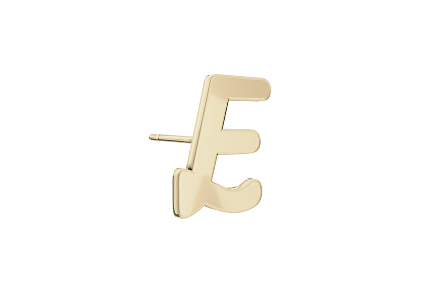 Alphabet Stud - 9 Ct Gold