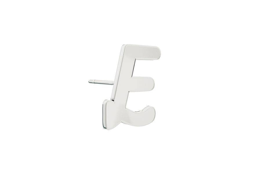 Alphabet Stud - Silver