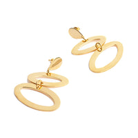 Toolally Earrings Ellipses Gold Vermeil