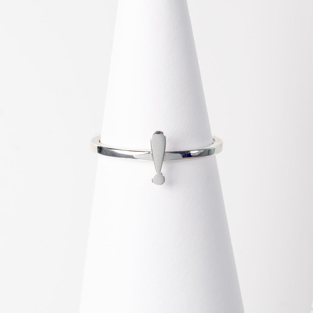 Punctuation Stacker Ring - Silver