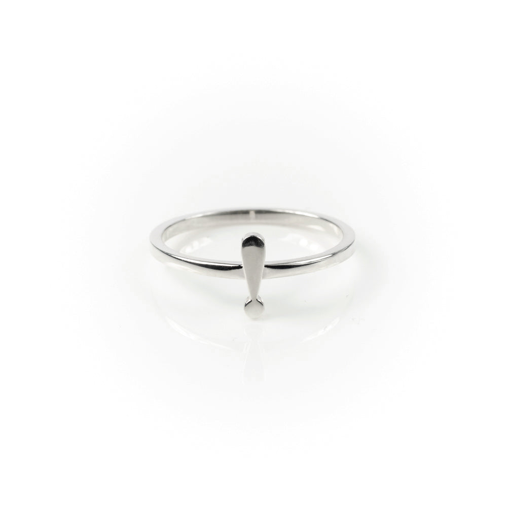 Toolally Punctuation Ring Silver - !