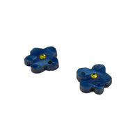 Toolally Earrings Charming Forget Me Not Hoops Sapphire Blue