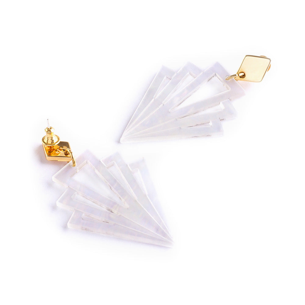 Toolally Earrings Gatsby Mother of Pearl