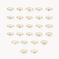 Toolally - Gold Stacker Rings