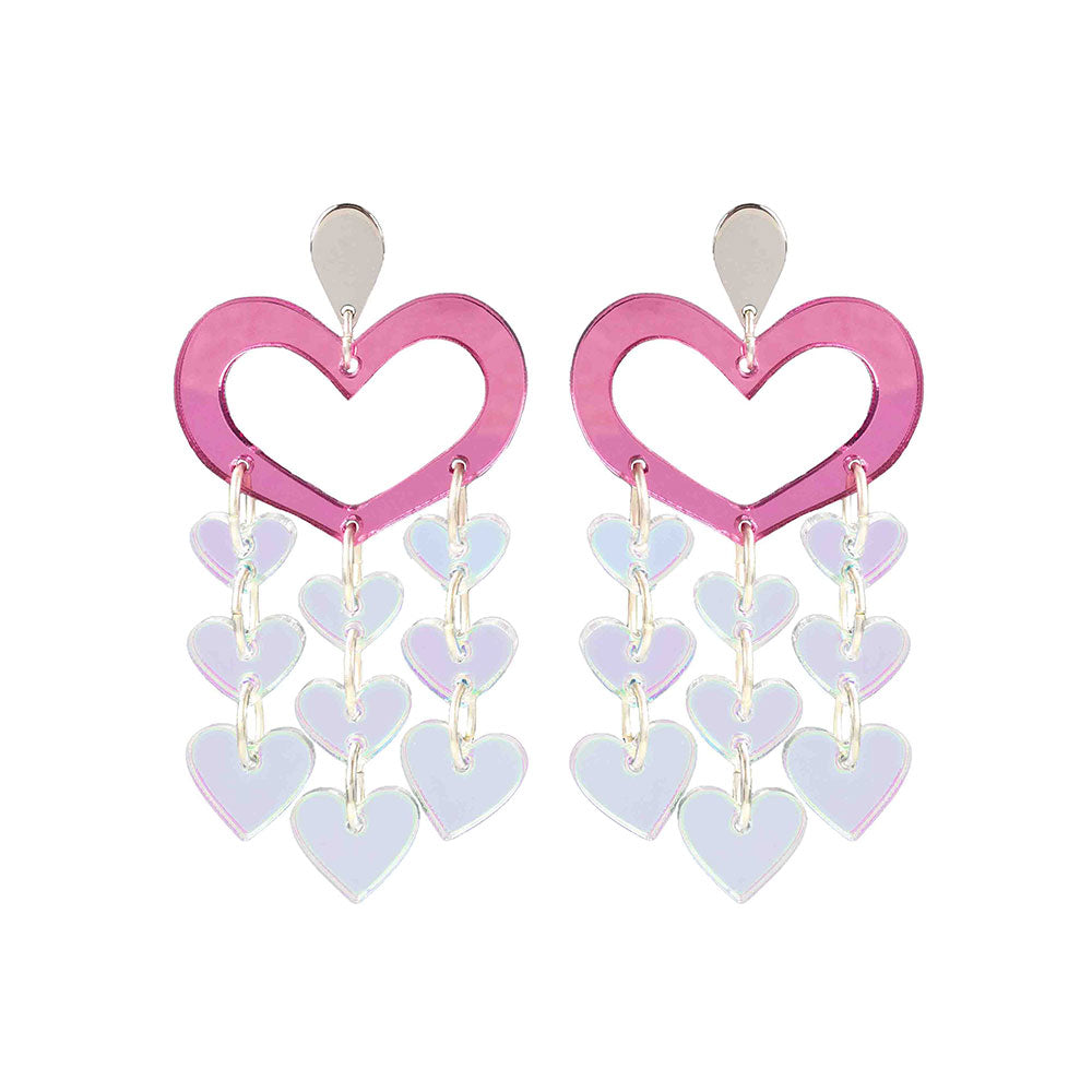 Toolally Heart Chandeliers Pink
