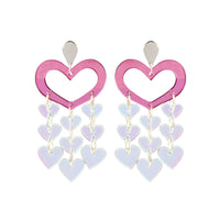 Toolally Heart Chandeliers Pink