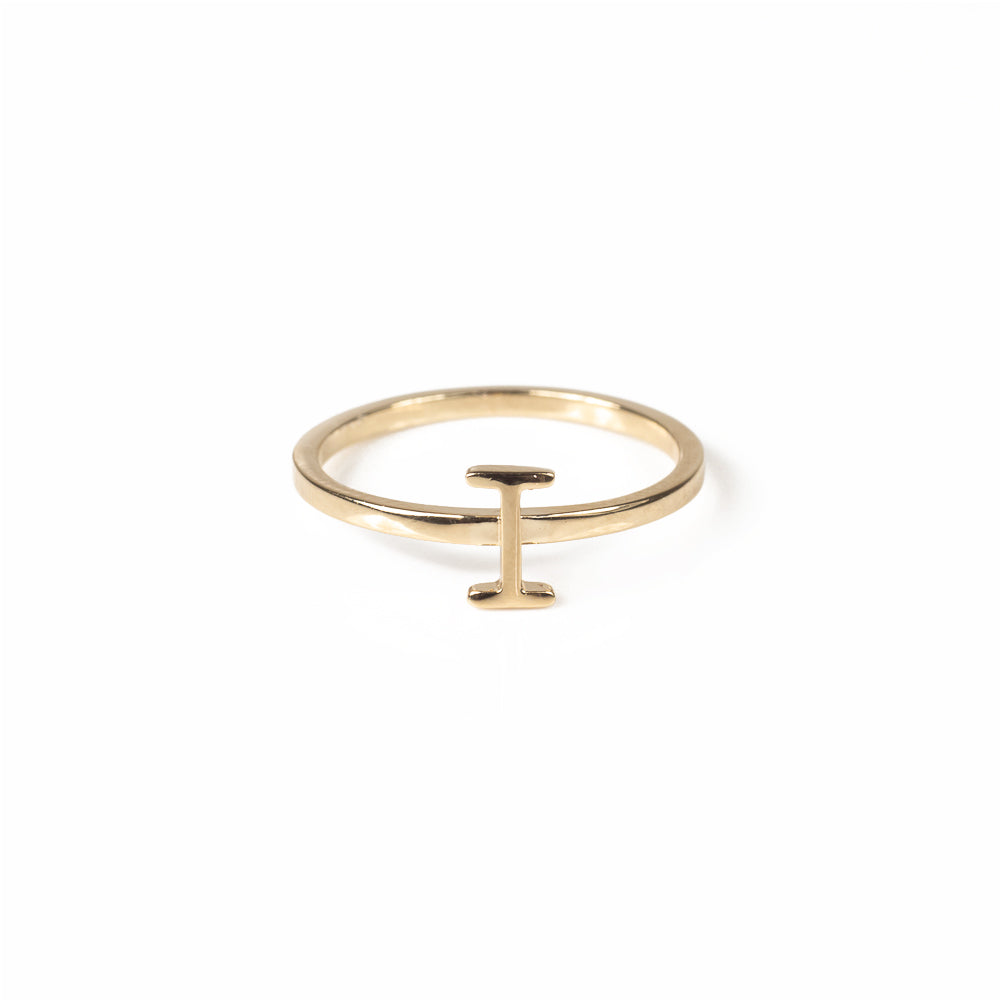 Alphabet Stacker Ring - Gold