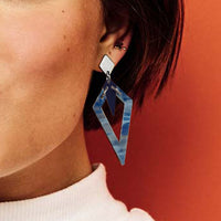Toolally Arrowheads Inky Blue Earrings
