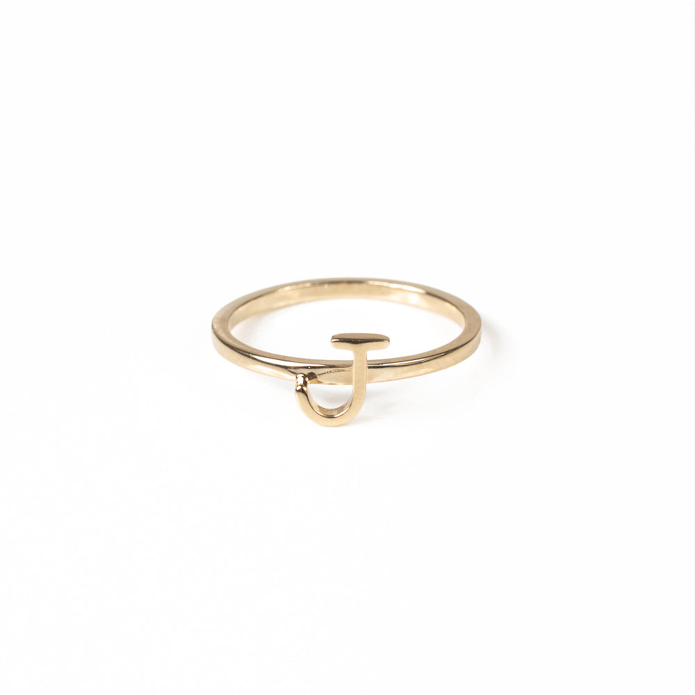 Alphabet Stacker Ring - Gold