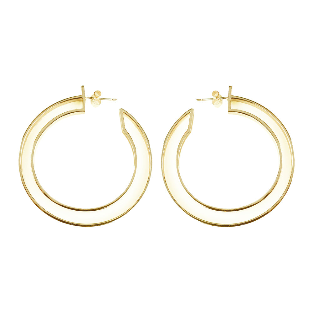 Large Gold Double Hoops - Toolally Earrings