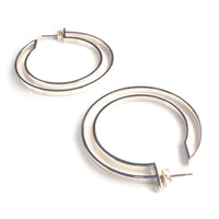 Large Silver Double Hoops - Toolally Earrings