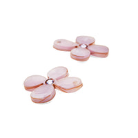 Toolally Lilac Daisy Charm - Charming Hoop Earrings