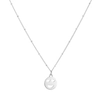 Heart eyes emoji Toolally pendant necklace in sterling silver